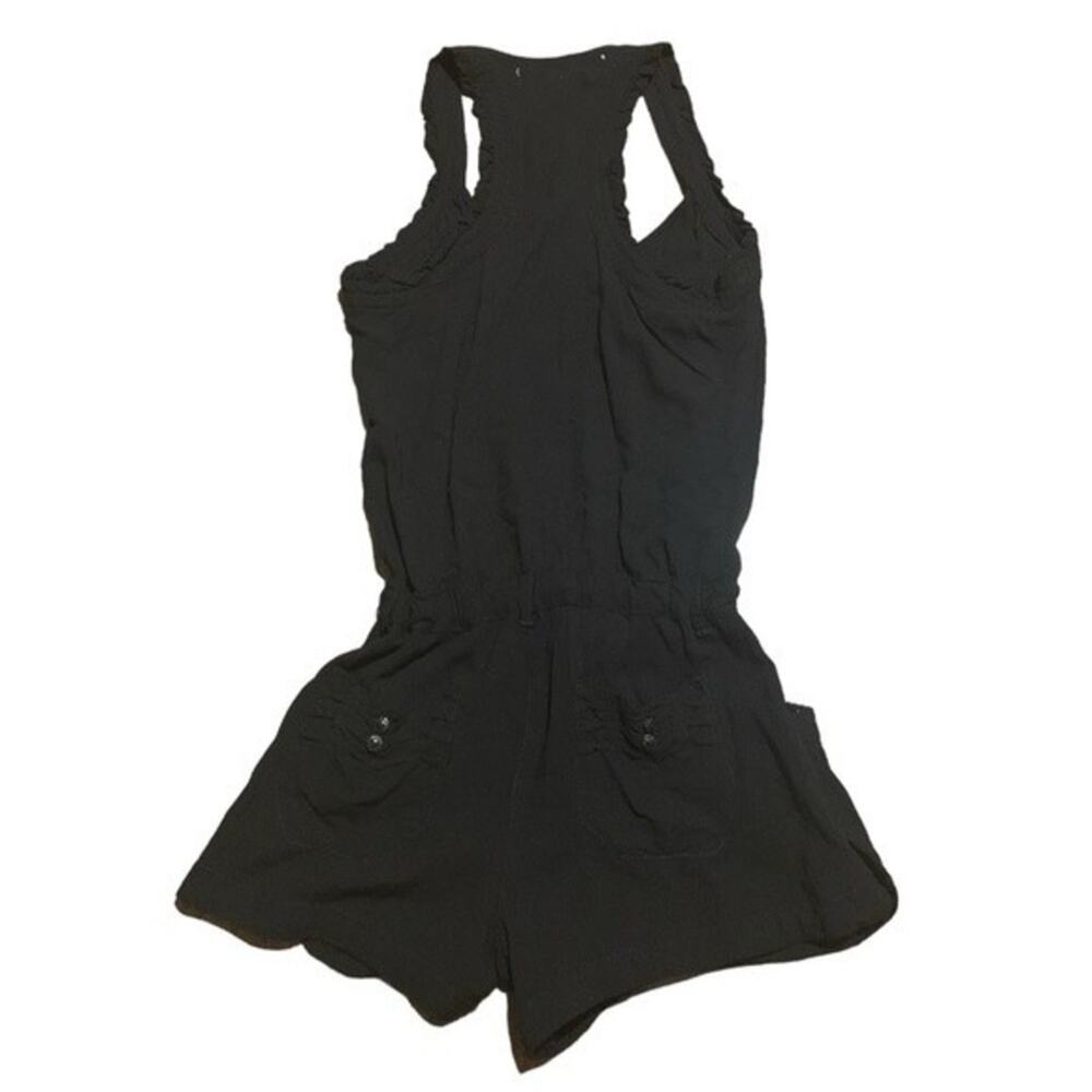 Jolt Romper Black Racerback Ruffle Size Medium - Picture 5 of 7